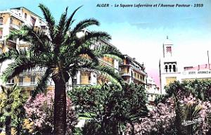 Alger -Square Laferriere et Avenue Pasteur - 1959